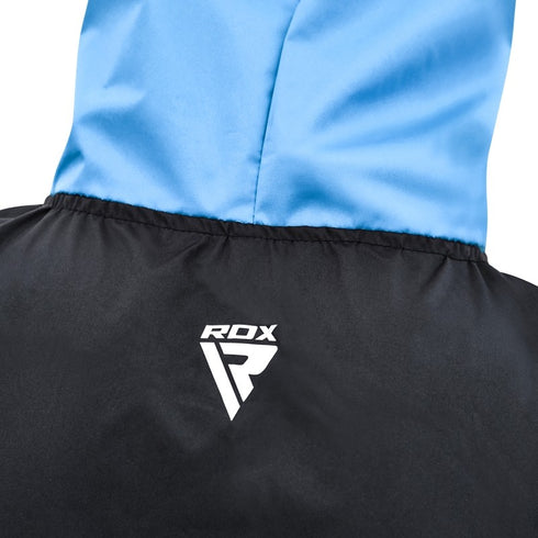 RDX X6 HOODED SAUNA SWEAT SUIT/Blu-5